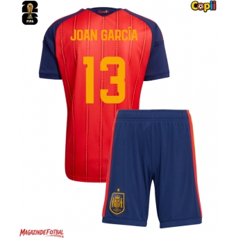 Spania Joan Garcia #13 Echipament de Fotbal Replică Mondial 2026 Copii Acasa (+ Șorturi)